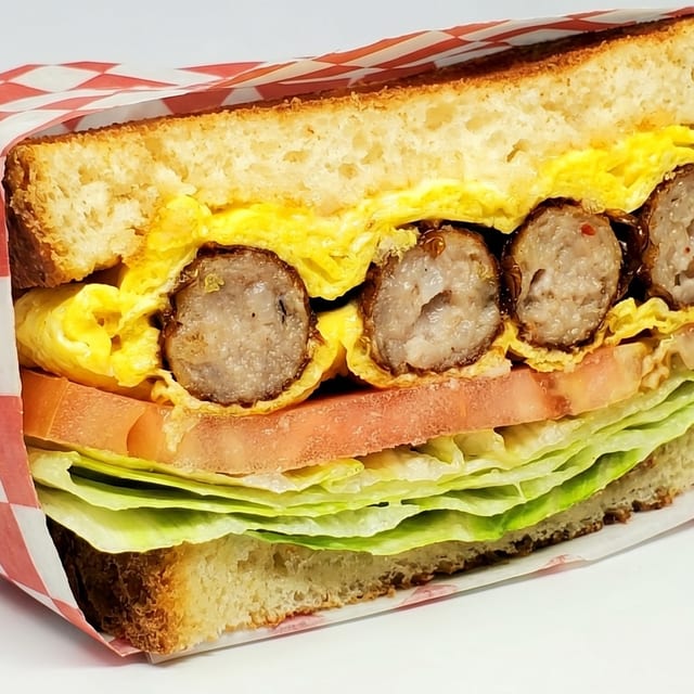 Sausage & Egg Sandwich.
