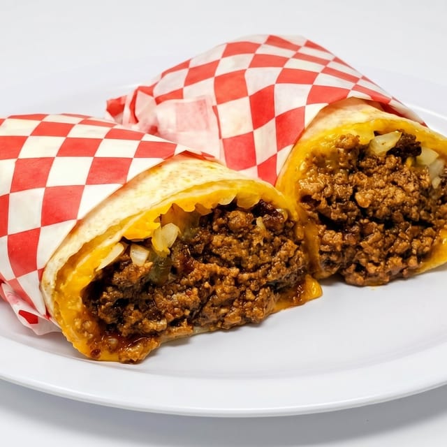 Ground Beef Burrito.