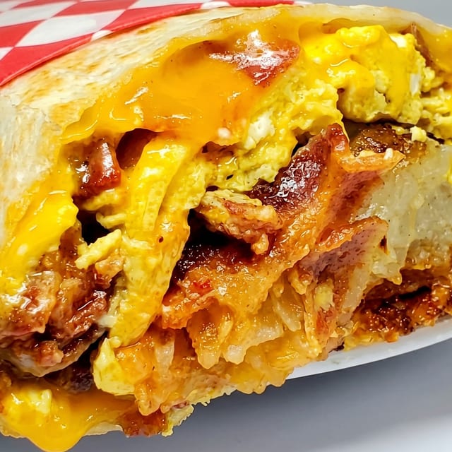 Bacon Breakfast Burrito.