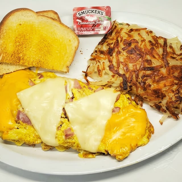 Ham & Cheese Omelette.