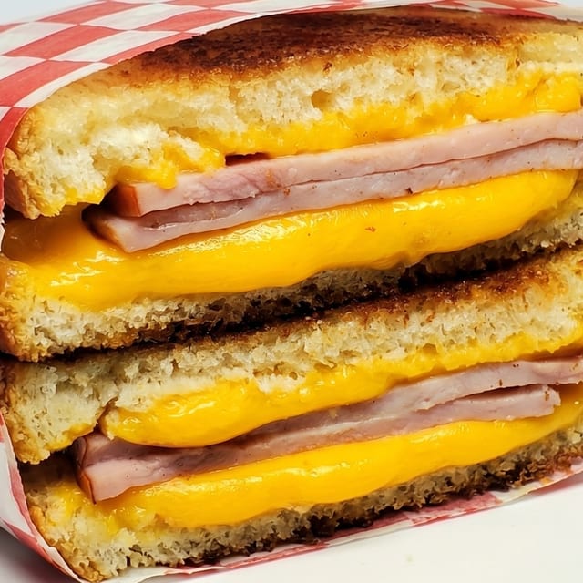Grilled Ham & Cheese Sandwich.