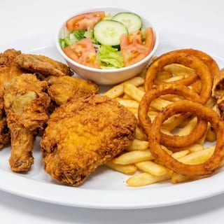Fried Chicken Dinner Plate