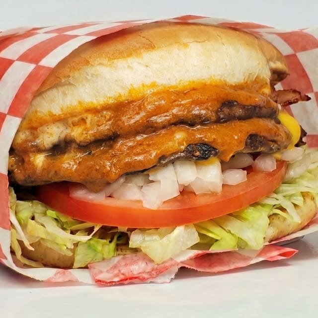 Double Chili Burger.
